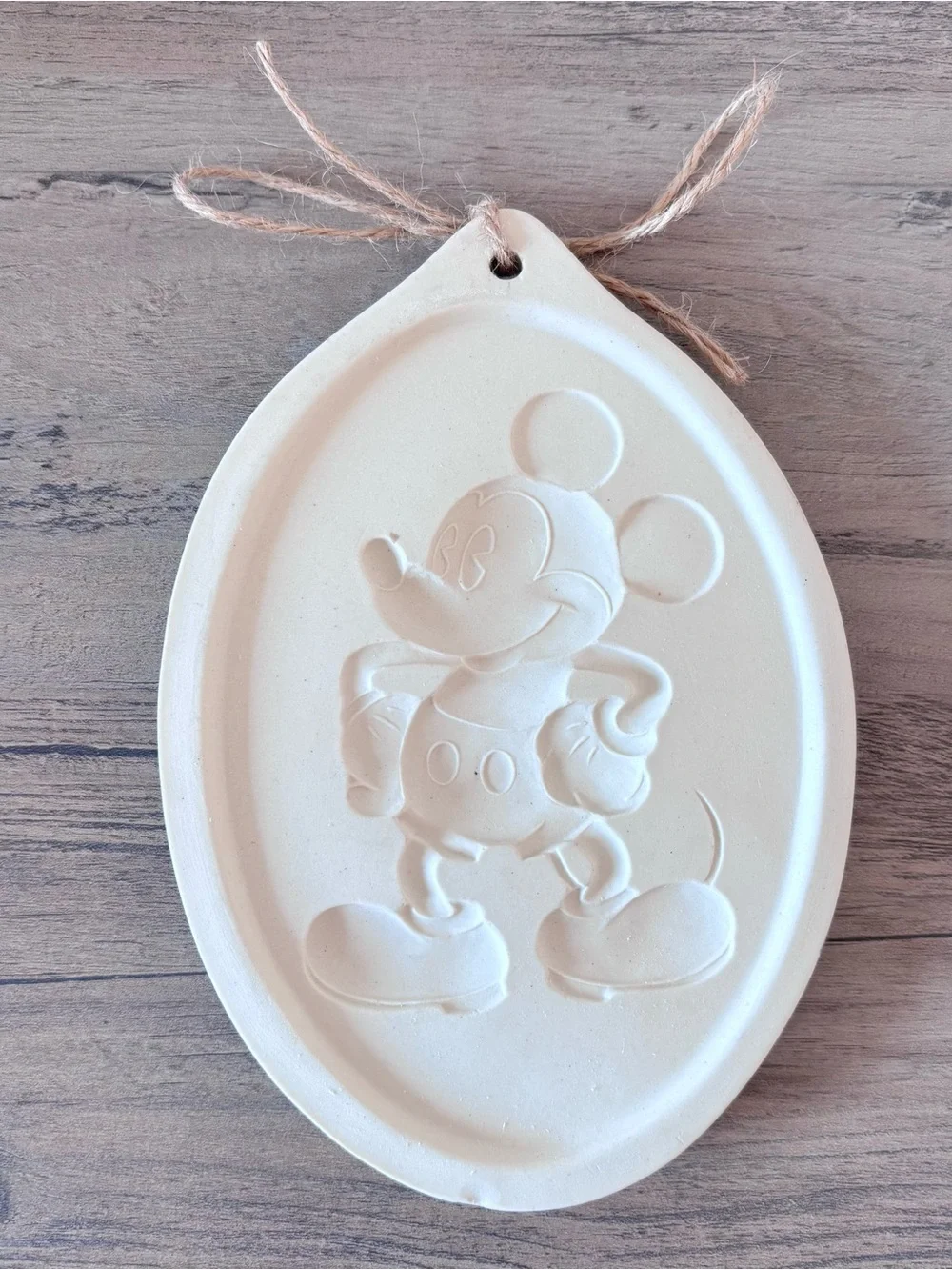 Vintage 1990s Disney Mickey Mouse & Co. Ceramic Cookie Flip Mold and Wall Plaque